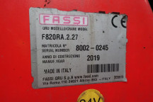 DAF CF 530 8X4 EURO 6 / FASSI F820RA.2.27 + FLY JIB KRAAN / 82 T/M KRAAN / REMOTE CONTROL / LIER / WINCH / LOW KM / PERFECT CONDITION !!