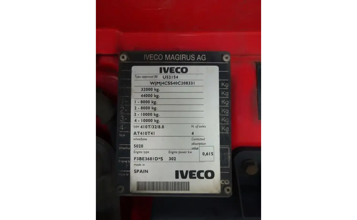 Iveco Trakker 410 8X4 TREKKER / BAKWAGEN COMBI / HMF 8520 K6 + FLY JIB / 85 T/M KRAAN / REMOTE CONTROL / KEURING / TUV !!